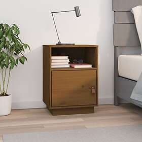 vidaXL Sängbord honungsbrun 40x34x55 cm massiv furu 818321