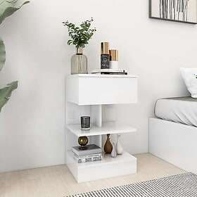 vidaXL Nightstand White High Gloss 40x35x65cm 808661
