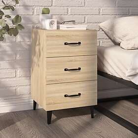vidaXL Sängbord sonoma-ek 40x40x66 konstruerat trä 812090