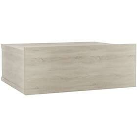 vidaXL Svävande sängbord sonoma-ek 40x30x15 cm konstruerat trä 800312
