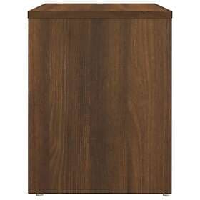 vidaXL Sängbord 2 st brun ek 40x30x40 cm konstruerat trä 815182