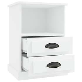 vidaXL Sängbord vit 43x36x60 cm 816328