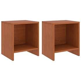 vidaXL Nightstand Honey Brown Solid Pine 35x30x40cm 322241