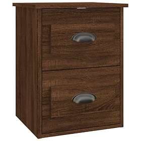 vidaXL Bedside Table 2 pcs Brown Oak 41.5x36x53cm 816407