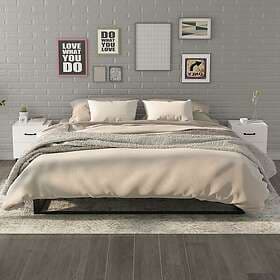 vidaXL Sängbord 2 st vit 40x35x47.5 cm 811989