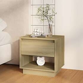vidaXL Sängbord sonoma-ek 45x34x44 cm konstruerat trä 809518