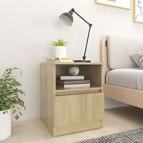 vidaXL Nightstand Sonoma Oak 40x40x50cm Engineered Wood 806164