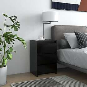 vidaXL Nightstand Black 40x35x62.5cm 806213