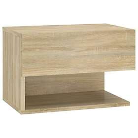 vidaXL Väggmonterat sängbord sonoma-ek 810959