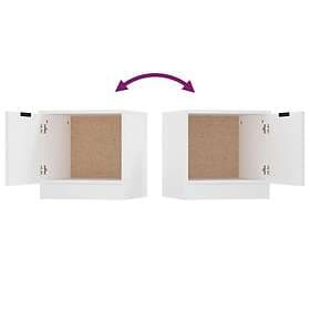 vidaXL Sängbord vit 40x39x40 cm 811196