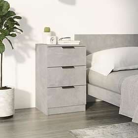 vidaXL Nightstand Concrete Grey 40x36x65cm 811276