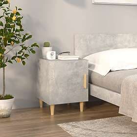 vidaXL Sängbord betonggrå konstruerat trä 812050