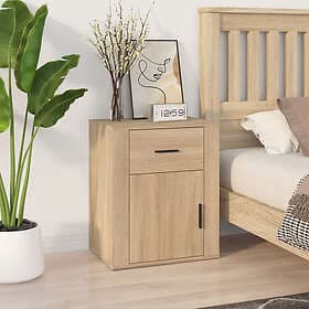 vidaXL Sängbord sonoma-ek 50x36x60 cm konstruerat trä 816723