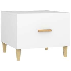 vidaXL Soffbord 2 st vit 50x50x40 cm konstruerat trä 812709
