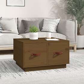 vidaXL Soffbord honungsbrun 60x53x35 cm massiv furu 820969