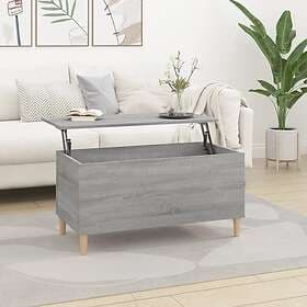 vidaXL Soffbord grå sonoma 90x44.5x45 cm konstruerat trä 819586