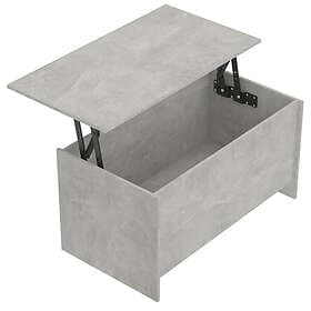 vidaXL Soffbord betonggrå 102x55.5x52.5 cm konstruerat trä 809669