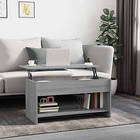 vidaXL Soffbord grå sonoma-ek 102x50x52.5 cm konstruerat trä 819291