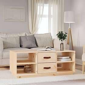 vidaXL Soffbord 100x50x41 cm massivt furu 818270