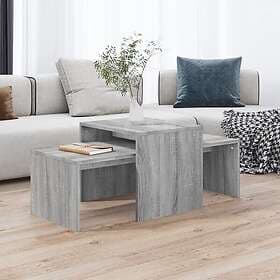 vidaXL Soffbord grå sonoma 100x48x40 cm konstruerat trä 815547