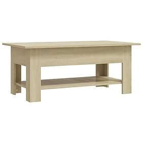 vidaXL Soffbord sonoma-ek 102x55x42 cm spånskiva 810256