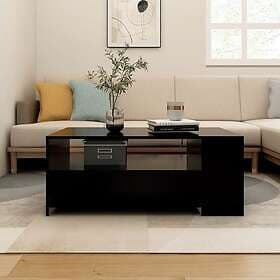 vidaXL Soffbord svart 102x55x42 cm konstruerat trä 810918