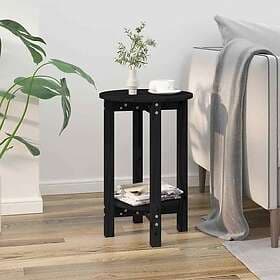 vidaXL Soffbord svart Ø 40x60 cm massiv furu 822361