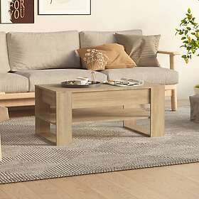 vidaXL Soffbord sonoma-ek 102x55x45 cm konstruerat trä 810902