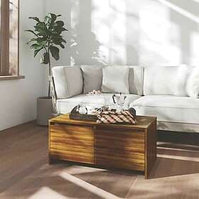 vidaXL Soffbord brun ek 90x50x41.5 cm konstruerat trä 813031