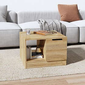 vidaXL Soffbord sonoma-ek 50x50x36 cm konstruerat trä 811343