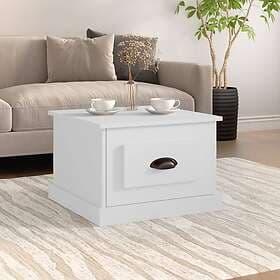 vidaXL Soffbord vit 50x50x35 cm konstruerat trä 816248