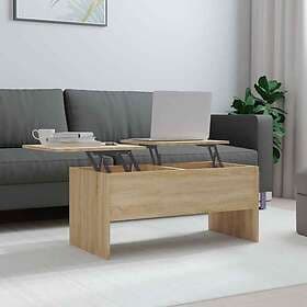 vidaXL Soffbord sonoma-ek 102x50.5x46.5 cm konstruerat trä 809722