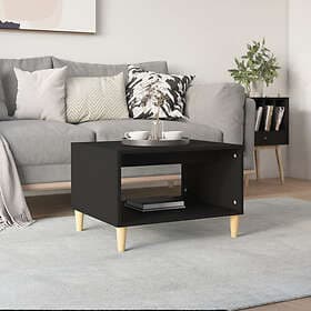 vidaXL Soffbord svart 60x50x40 cm konstruerat trä 812673