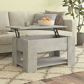 vidaXL Soffbord betonggrå 79x49x41 cm konstruerat trä 809714