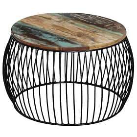 vidaXL Accent Table 68x37cm Recycled Solid Wood 243300