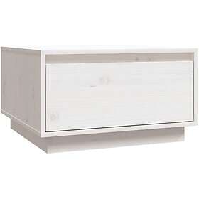vidaXL Soffbord vit 55x56x32 cm massiv furu 813406