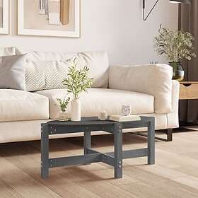 vidaXL Soffbord grå 87x48x35 cm massiv furu 822324