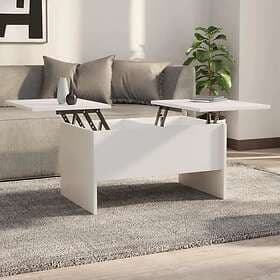 vidaXL Soffbord vit 80x50x42.5 cm konstruerat trä 809728