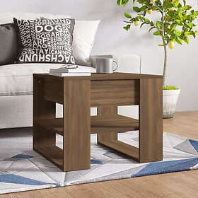 vidaXL Soffbord brun ek 55.5x55x45 cm konstruerat trä 816933