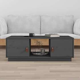 vidaXL Soffbord grå 100x50x35 cm massiv furu 818267