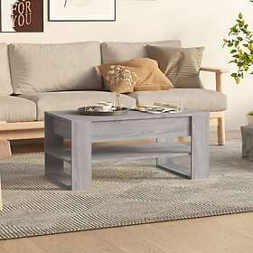 vidaXL Soffbord grå sonoma-ek 102x55x45 cm konstruerat trä 816929