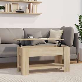 vidaXL Soffbord sonoma-ek 101x49x52 cm konstruerat trä 809704