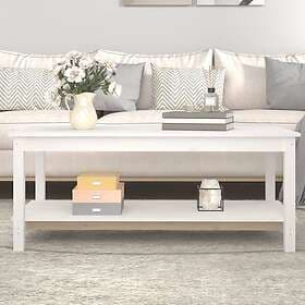 vidaXL Soffbord vit 110x55x45 cm massiv furu 822273