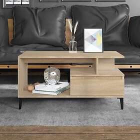 vidaXL Soffbord sonoma-ek 90x49x45 cm konstruerat trä 819623