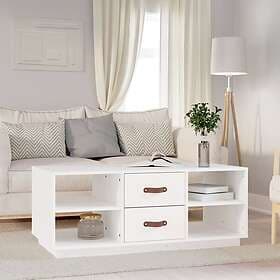 vidaXL Soffbord vit 100x50x41 cm massiv furu 818271