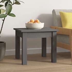 vidaXL Soffbord grå 35x35x30 cm massiv furu 814221