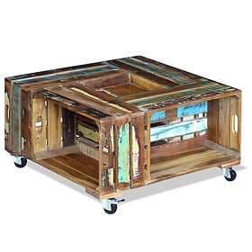 vidaXL Coffee Table 70x70x35cm Solid Reclaimed Wood 243306