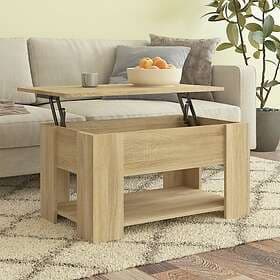 vidaXL Soffbord sonoma-ek 79x49x41 cm konstruerat trä 809713