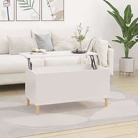 vidaXL Soffbord vit högglans 90x44.5x45 cm konstruerat trä 819582