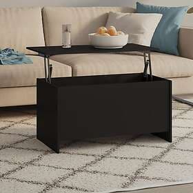 vidaXL Soffbord svart 102x55.5x52.5 cm konstruerat trä 809666